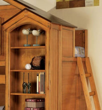 Load image into Gallery viewer, Skyler Twin Over Twin Loft Bed with Optional Bookshelf