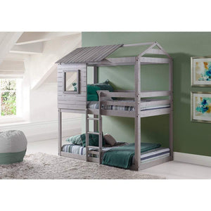 Willowbark I Loft Bed with Tent